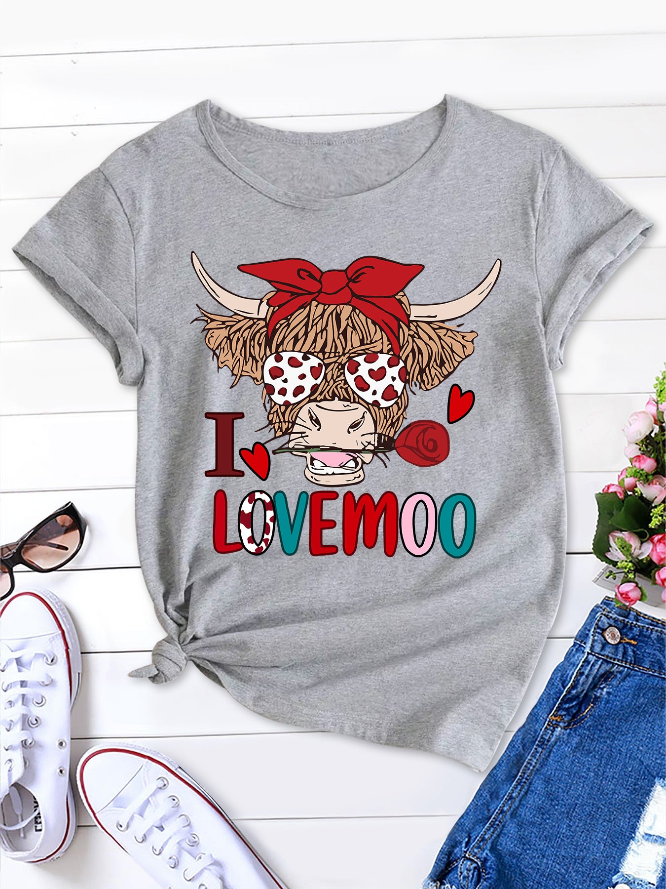 I Love Moo,Moo Love Shirt,Cow Valentine Shirt,My Valentine Is My Cow,Farmer Life Shirt for Women