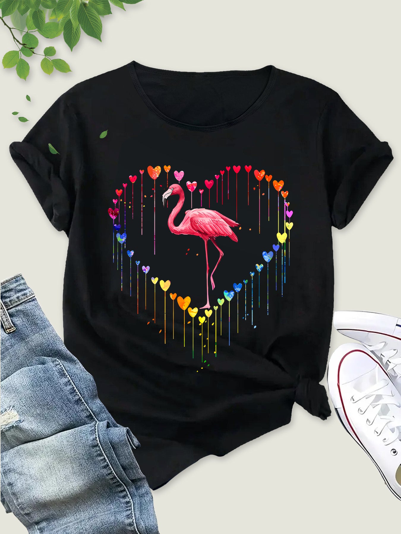 Charming Flamingo Valentine Shirt Funny Flamingo Lover Tee, Valentine's Women's Shirt