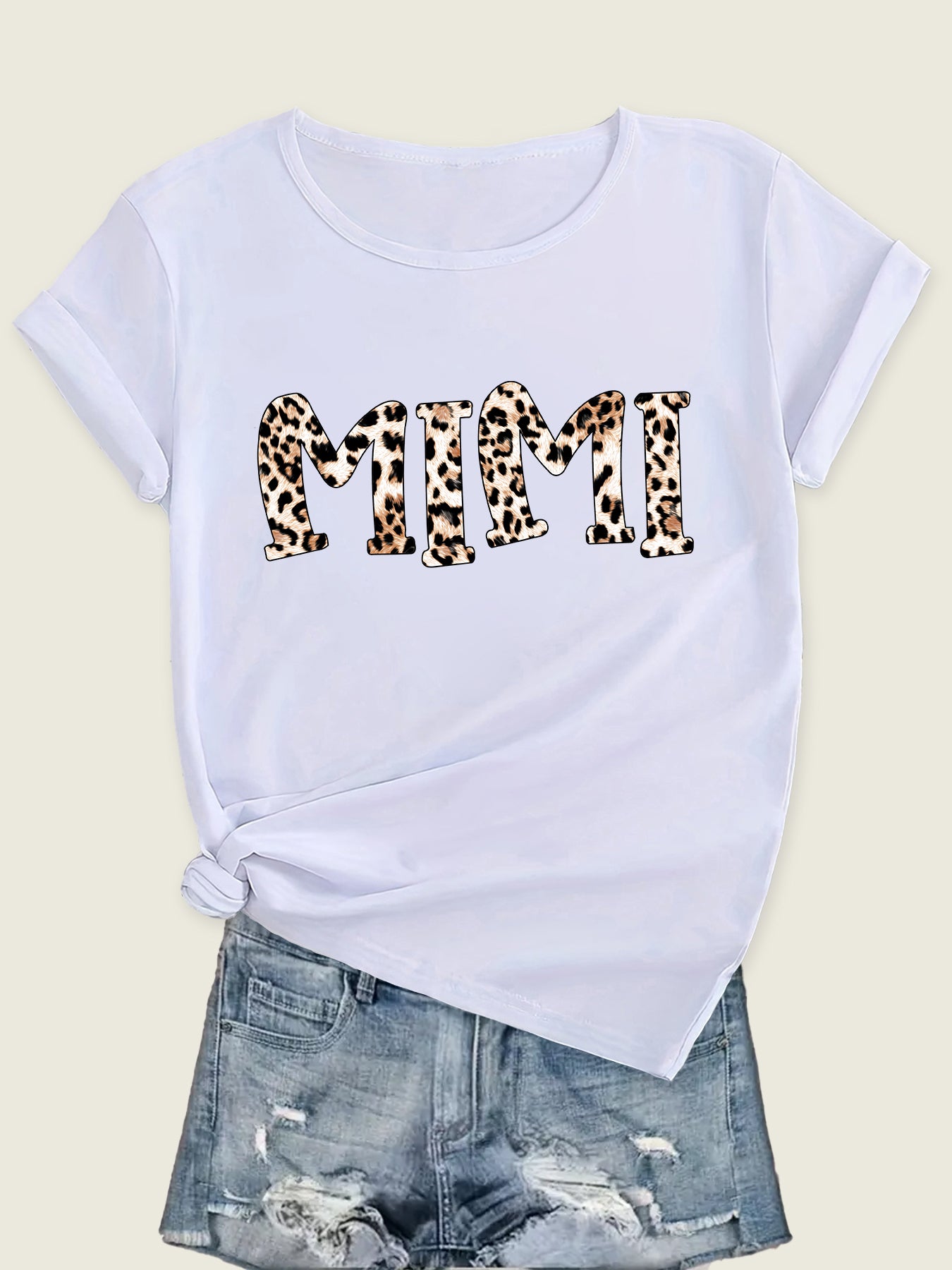 Trendy Zebra Print Mimi Graphic Tee for Women - Summer Sports & Casual!